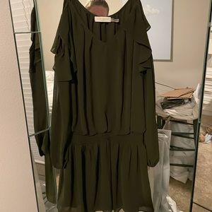 Ramy brook cold shoulder cotton dress